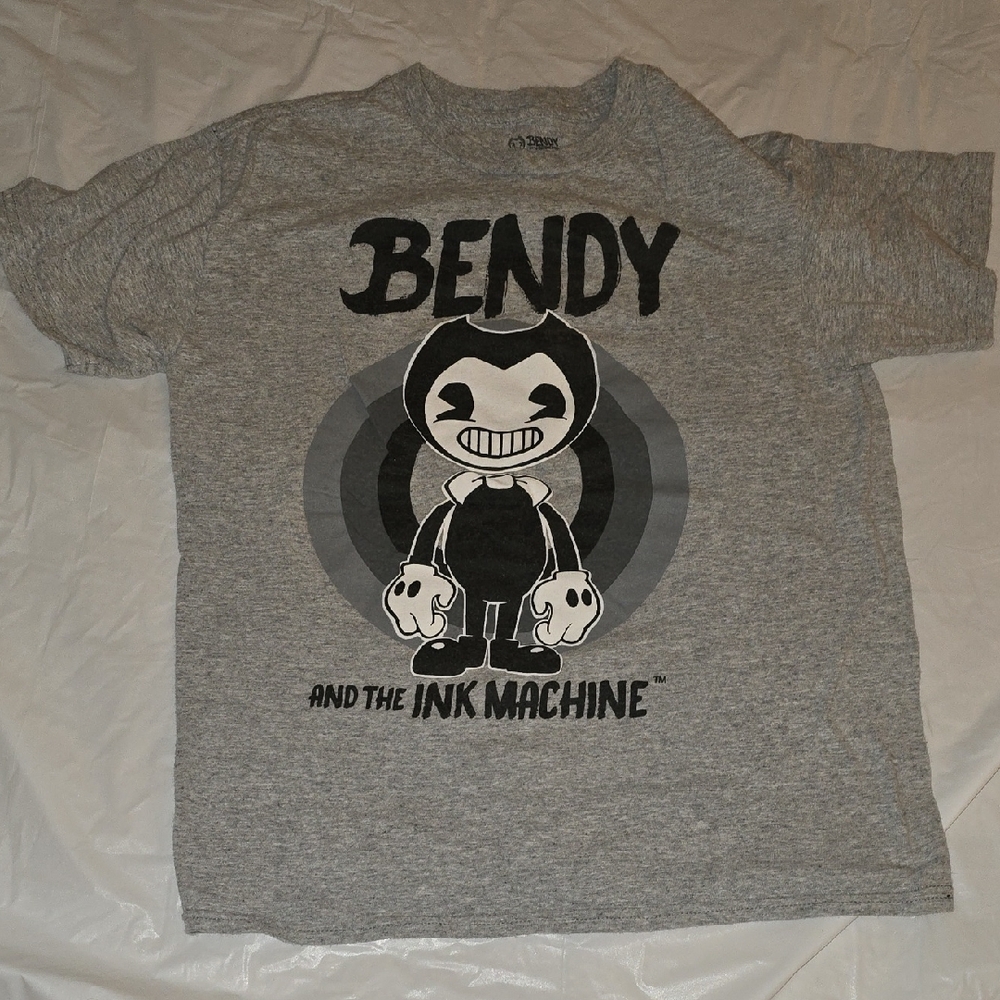 Bendy and the Ink Machine Gray Kids T-Shirt Small